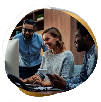 Estudantes em aula online